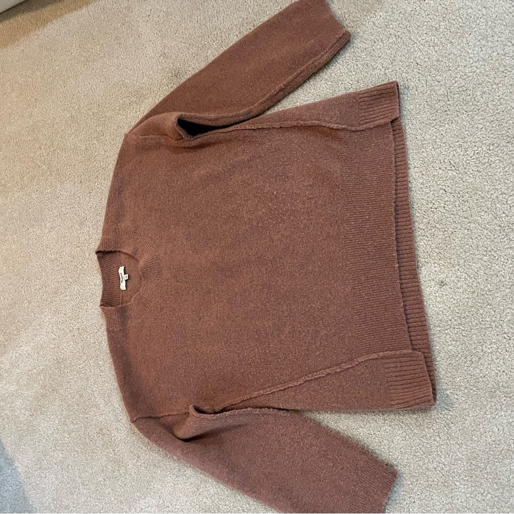 Madewell Women's Dusty Rose Turtleneck Sweater - Picture 3 of 3